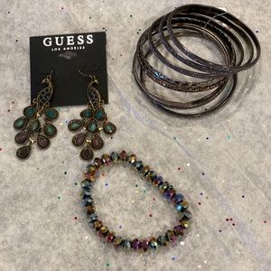 Earrings and bracelets